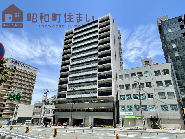 【大阪市阿倍野区旭町のマンションの建物外観】