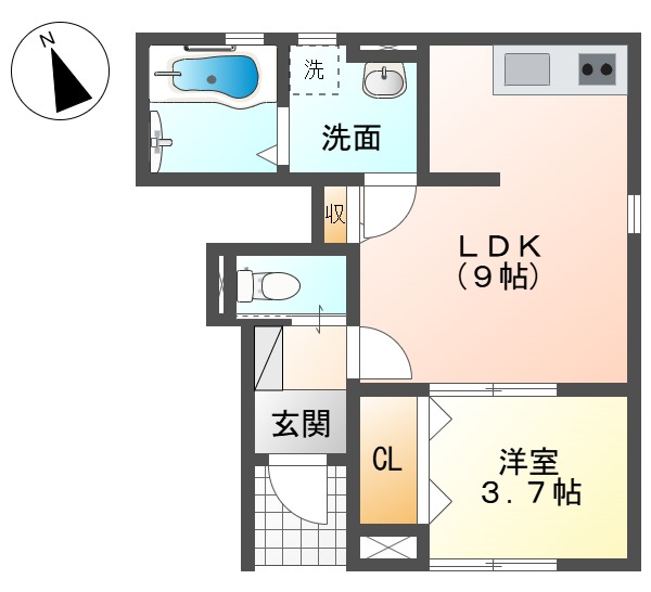 リーブルファイン領下２の間取り