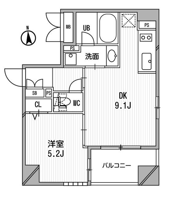 クリオ三田ラ・モードの間取り