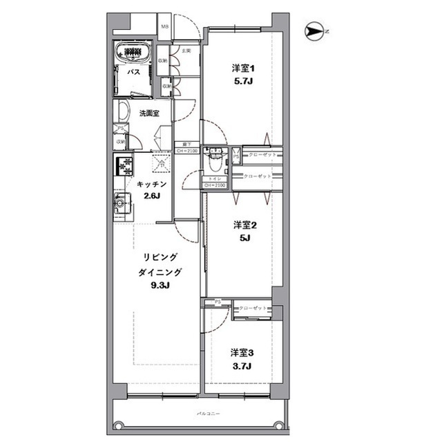 アプリーレ日吉本町の間取り