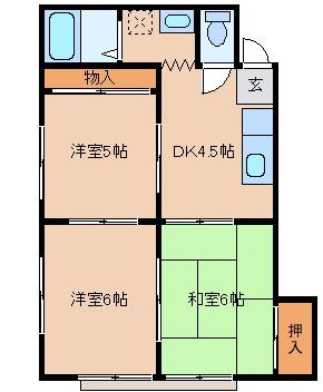 コーポタキモリ(東御)の間取り