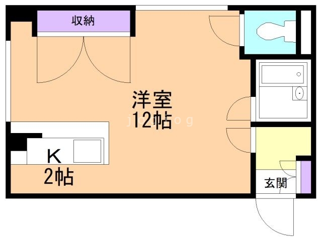 札幌市中央区北一条東のマンションの間取り