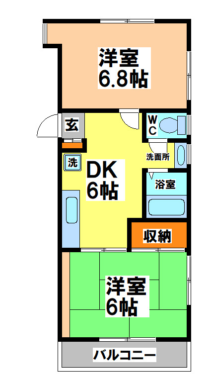 杉並区久我山のマンションの間取り