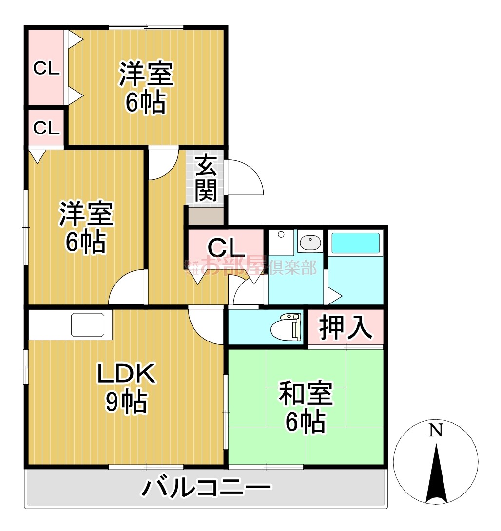 ドミールパーク江崎の間取り