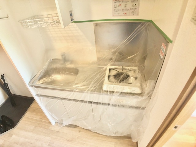 キッチン　キッチンスペースはきっちりと確保されています。
