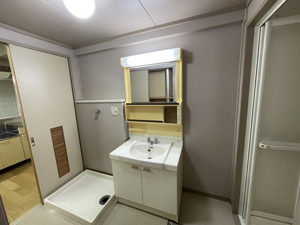 洗面設備　洗面台・洗濯パンです。