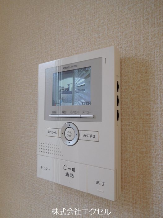 セキュリティ　来訪者の姿を確認できます。