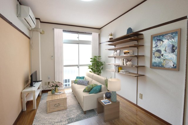 居室・リビング　デジタルステージングの写真です(家具はイメージ)