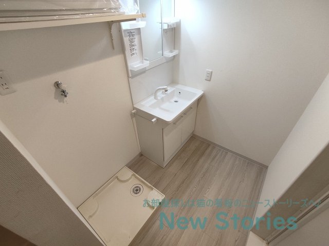 洗面設備　コンパクトで使いやすい洗面所