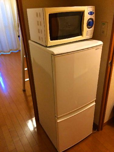 その他設備　電子レンジと冷蔵庫です。