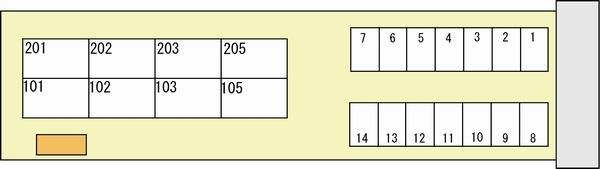 駐車場　配置図です。