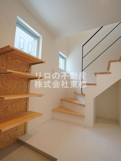 収納　下駄箱付なので、玄関はいつでもスッキリ片付きますね☆