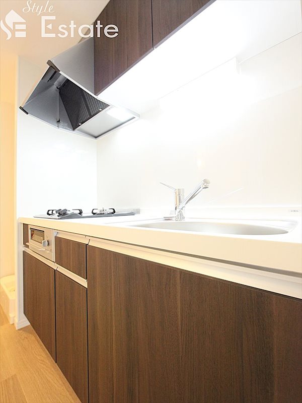 キッチン　2口ガスコンロ　グリル付き