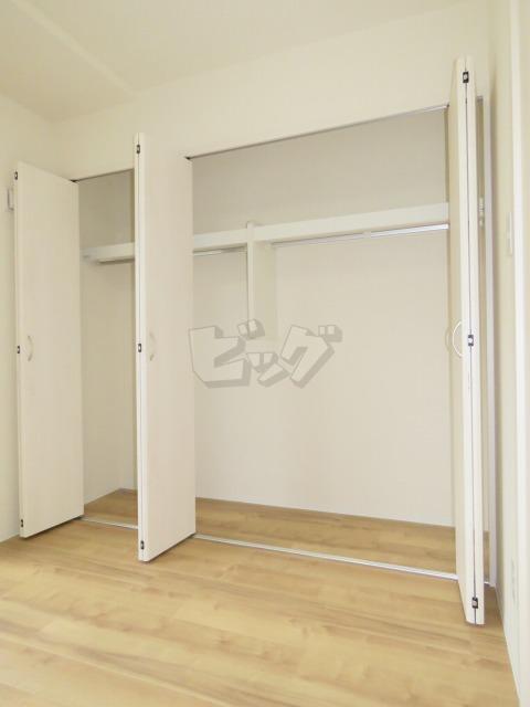 収納　衣類の収納に便利なクローゼットが付いています！