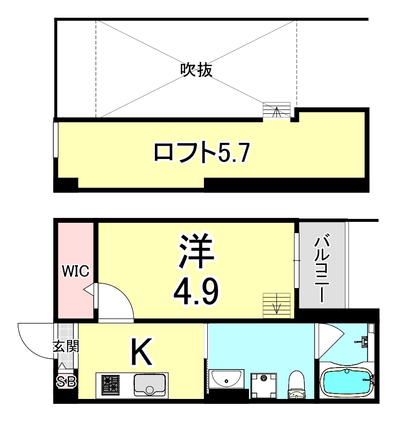 Y’s village馬場通の間取り写真