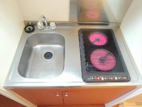 キッチン　電気コンロ２口.