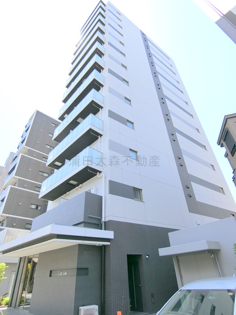 建物外観　2022年1月築　RC鉄筋コンクリート造地上13階建て1K