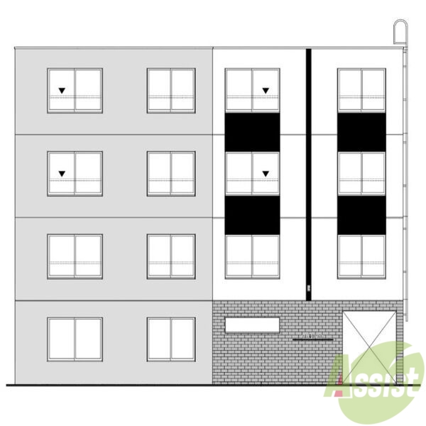 建物外観　完成予想図　札幌市東区北１９条東「仮）Ｎ１９Ｅ１６ＭＳ」