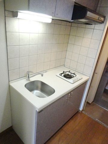 キッチン　★1口ですがキッチンは大きい★