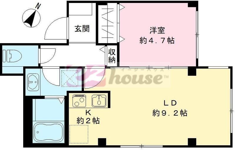 西武新宿線 沼袋駅 徒歩1分 3階建 築3年の間取り写真