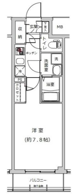 ライジングプレイス西浅草の間取り写真