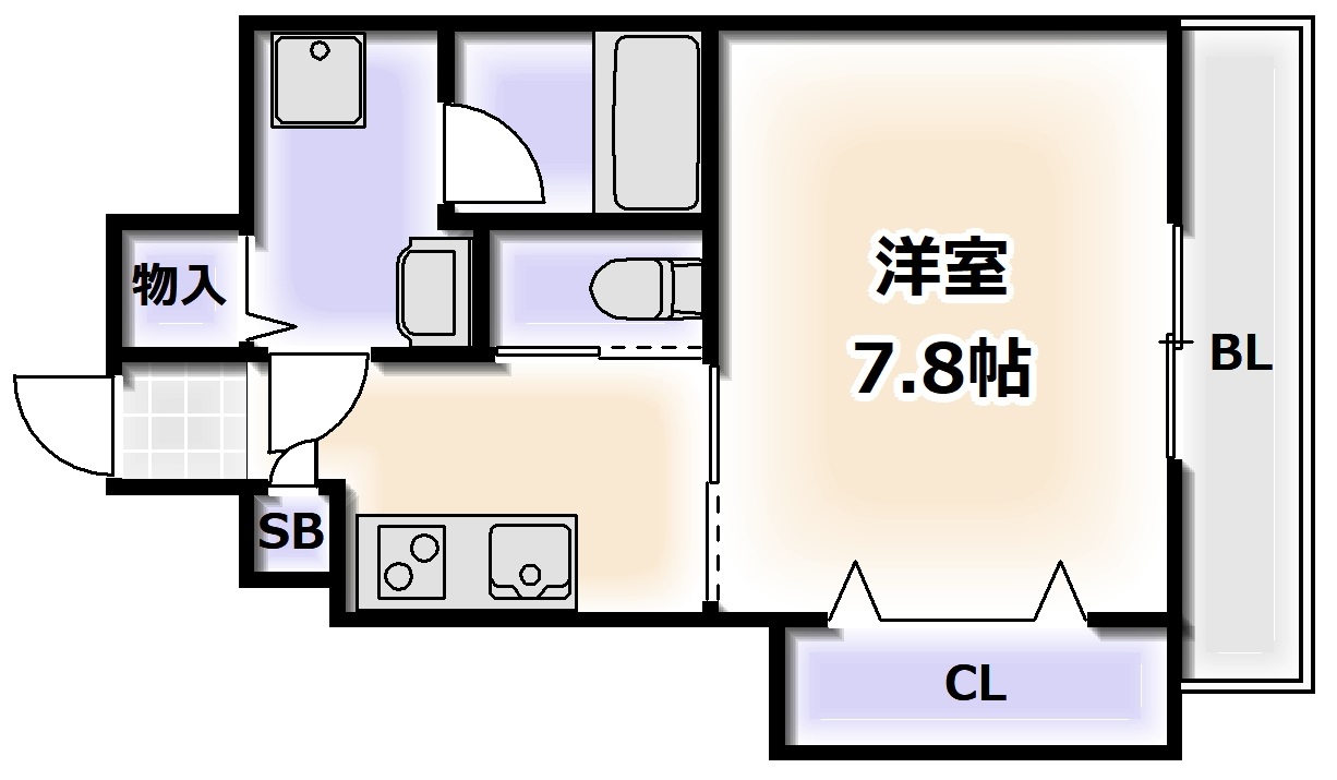 ブラン花園町の間取り写真