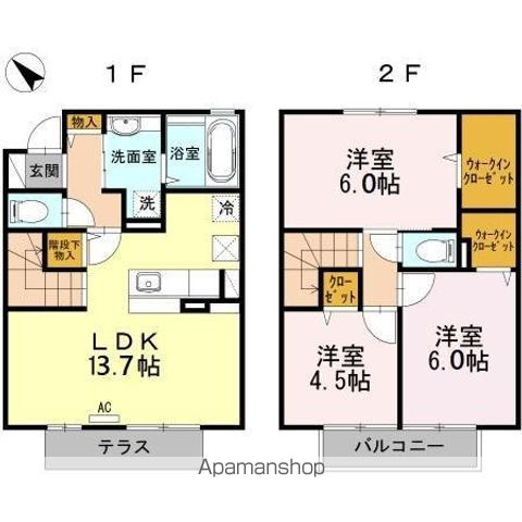 ＪＲ博多南線 博多南駅 徒歩30分 2階建 築12年の間取り写真