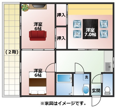 コンフレール今宿の間取り写真