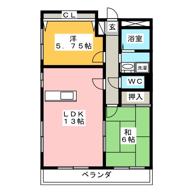 ルアンベル上庭の間取り写真