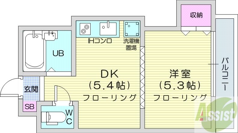 プレサント北35条の間取り写真