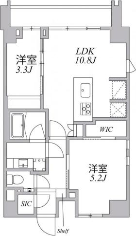 ASYLCOURT麻布十番 アジールコート麻布十番の間取り写真
