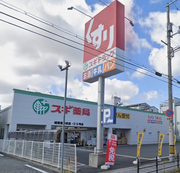 ドラックストア　スギ薬局 城東東中浜店（ドラッグストア）まで8774m