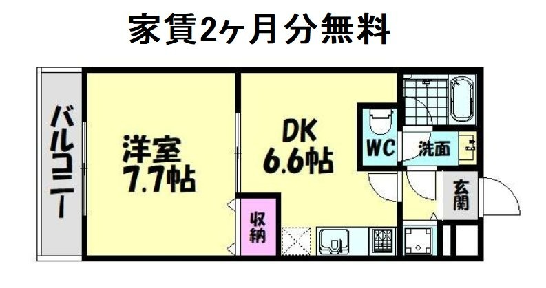 フジパレス式内町III番館の間取り写真