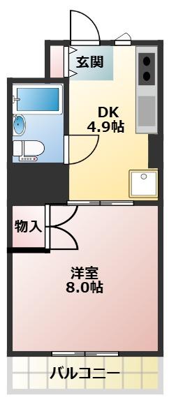 マンションヒバリの間取り写真