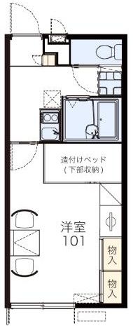東急東横線 綱島駅 徒歩15分 2階建 築18年の間取り写真