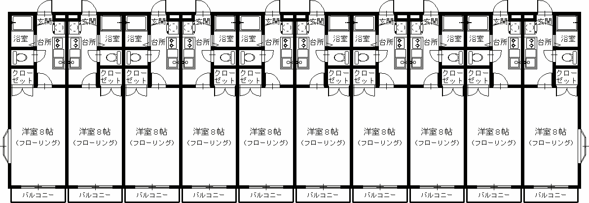 宮城県仙台市青葉区国見５（アパート）の賃貸物件の間取り