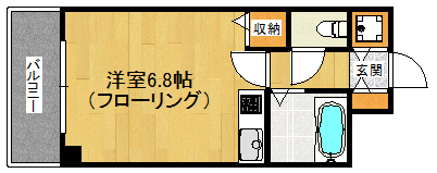 福岡市早良区原のマンションの間取り