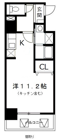 さいたま市大宮区吉敷町のマンションの間取り