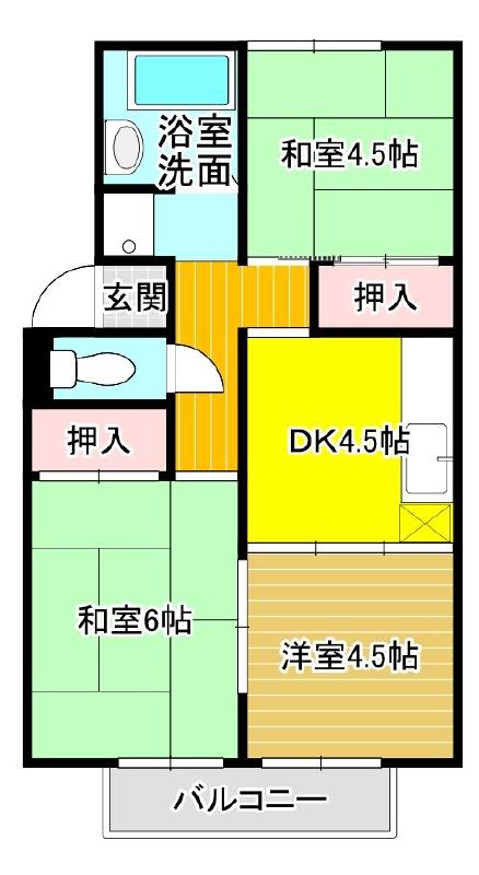 狩野ハイツの間取り