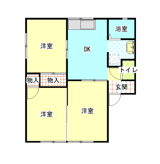 セジュール高瀬Bの間取り