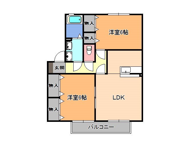 プレアデス・コートＢの間取り