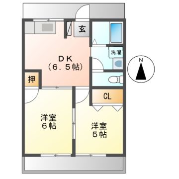 オークテラス（ＯＡＫＴＥＲＲＡＣＥ）の間取り