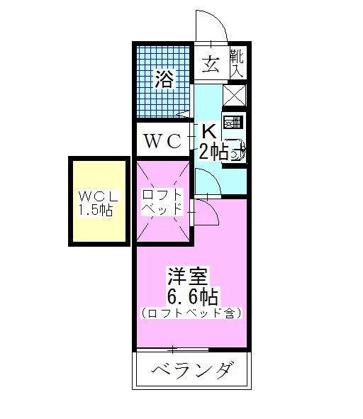 レオパレスサンライズ船橋の間取り