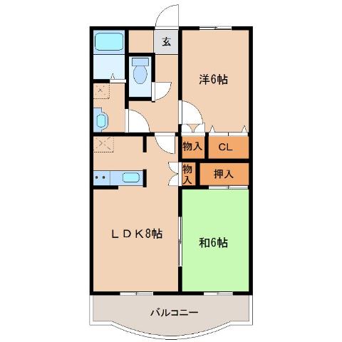 イストワール岩渕Vの間取り