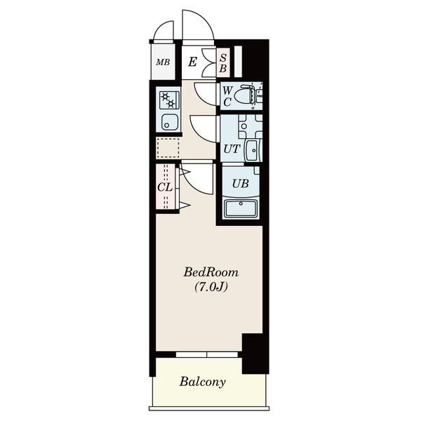 S-RESIDENCE茶屋ヶ坂40号の間取り