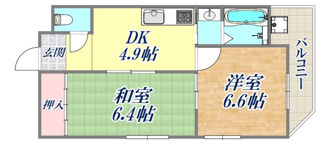 ハイツ森本の間取り