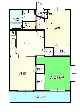 サンシティー勝間Ａ棟の間取り