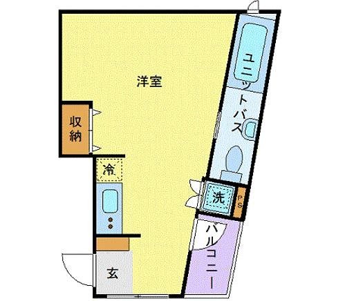 鎌倉市由比ガ浜のマンションの間取り