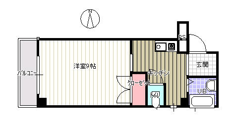 明石市本町のマンションの間取り