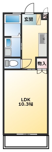 ドエール住吉C棟の間取り